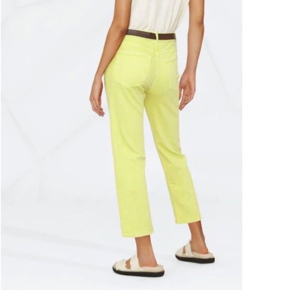 Mother Superior The Tomcat cropped jean in citron, size 25 EUC